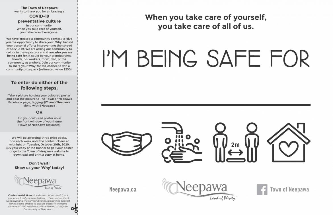 Im_being_safe_for poster small – Town of Neepawa
