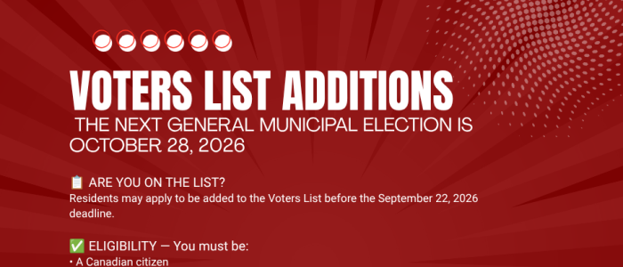 Additions to the Voters List